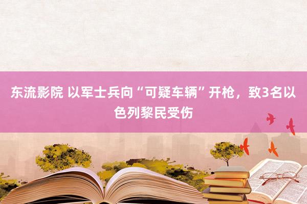 东流影院 以军士兵向“可疑车辆”开枪，致3名以色列黎民受伤