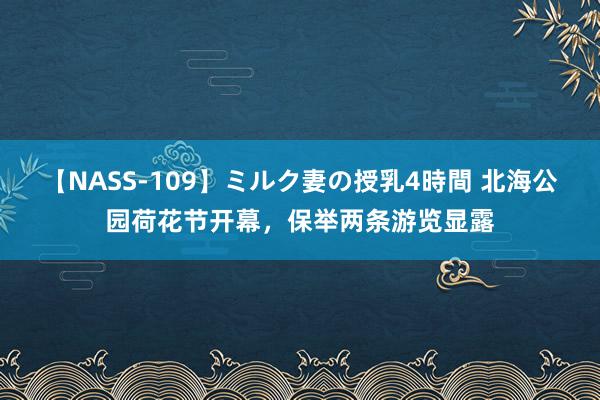 【NASS-109】ミルク妻の授乳4時間 北海公园荷花节开幕，保举两条游览显露