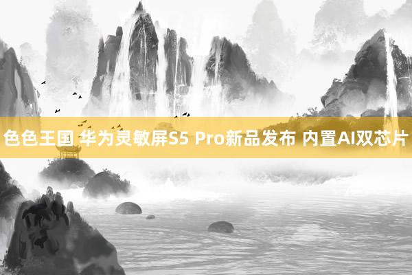 色色王国 华为灵敏屏S5 Pro新品发布 内置AI双芯片