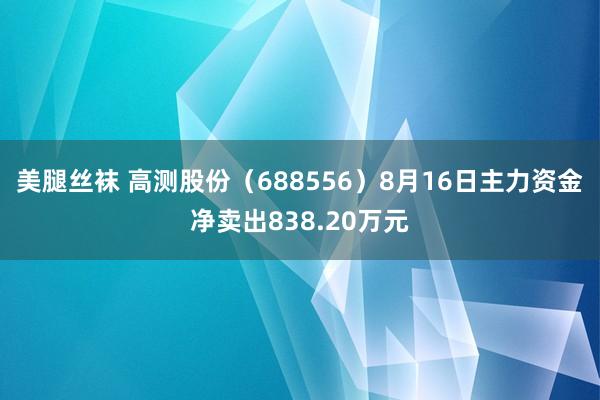 美腿丝袜 高测股份（688556）8月16日主力资金净卖出838.20万元