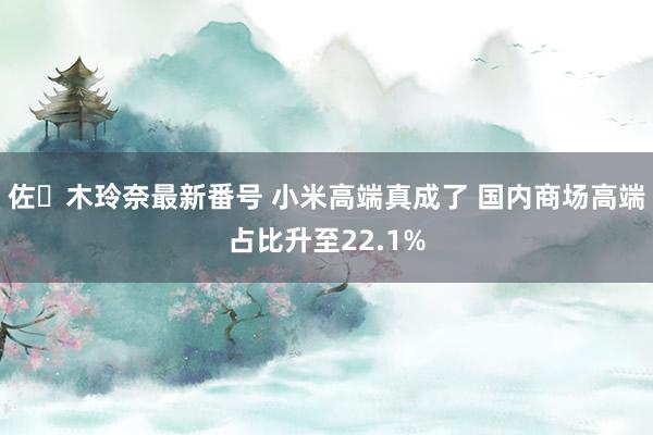 佐々木玲奈最新番号 小米高端真成了 国内商场高端占比升至22.1%